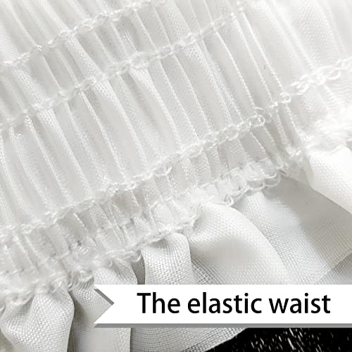 Image of Women Crinoline Petticoat Hoops Skirt Short Half Slip Underskirt for Girls Wedding Bridal Underskirt Slip
