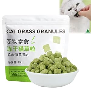 Cat Grass Teething Stick,Cat Grass Granules,Cat Grass Chew Stick,Cat Teeth Cleaner,Cat Grass Sticks for Indoor Cats,Catnip Toys Sticks for Hairball Removal,Cat Dental Treats,Catnip Sticks for Cats