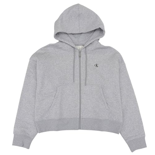 [カルバンクライン] スウェットパーカー レディース アウトレット ブランド M グレー LS ARCHIVE LOGO FLEECE FZ HOOD 47A216G P79M CALVIN KLEIN [並行輸入品]