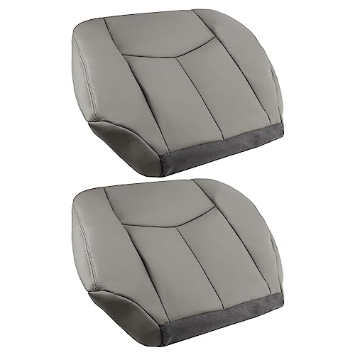 Housse de siège en cuir Carbhub gris pour rénover l'intérieur des GMC Yukon et Sierra
