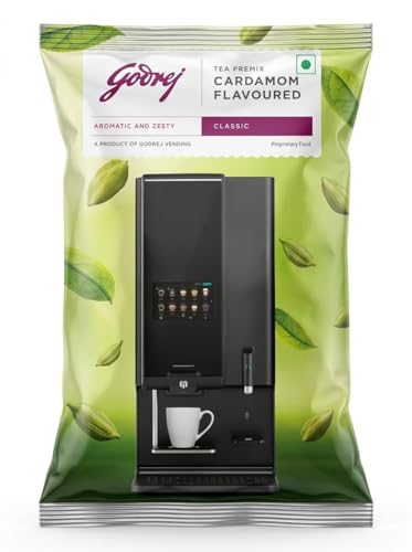 Image of Godrej Vending Cardamom Instant Tea Premix Easy to Use - 3 in 1 Tea - Piping Hot Tea Suitable for Vending Machine - 1 kg