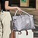 Travel Gym Bag for Women, LANBX Tote Bag Carry on Luggage Sport Duffle Weekender Overnight Bags with Wet Pocket (Grey)