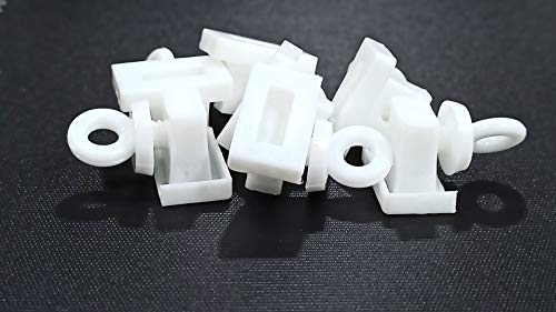Image of FAPBADRI Heavy End Cap /Lock for C Channel /Curtain Track - Colour: White - Material: Plastic - 100 Pieces