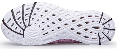 Image of DOUSSPRT Women's Water Shoes Quick Drying Aqua Sneakers Beach Sandals Pink Size 8, Pink 219