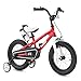 RoyalBaby BMX Freestyle Kids Bike, Boy's Bikes and Girl's Bikes with training wheels, Gifts for children, 16 inch wheels, Red