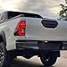 Matte Black Tail Gate Brake Light Cover for Hilux Rocco 2021+ Models - Factory Spec Replacement Car Rear Door Plate