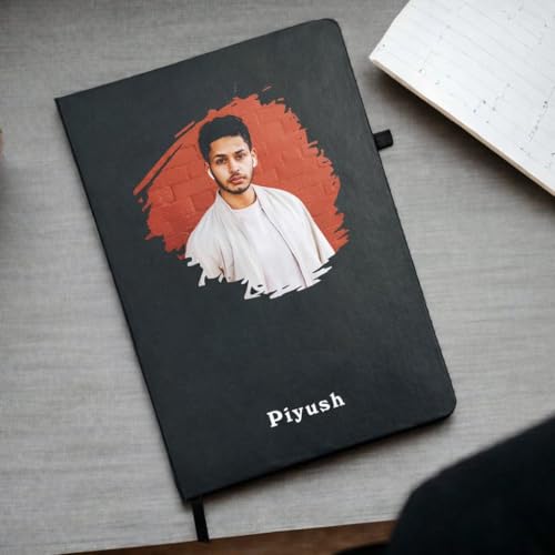 Image of Customized Photo Diary with Name | Premium Matte Hardcover Personalized Notebook | Gift for Men and Women | Daily Journal for Birthdays, Farewells and Anniversaries
