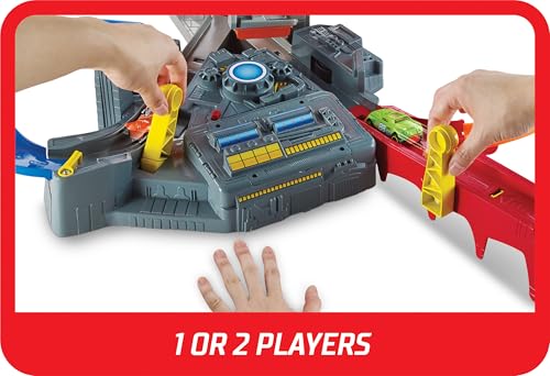 image for Hot Wheels Track Set Spin Storm, 3 Intersections for Crashing & Motori