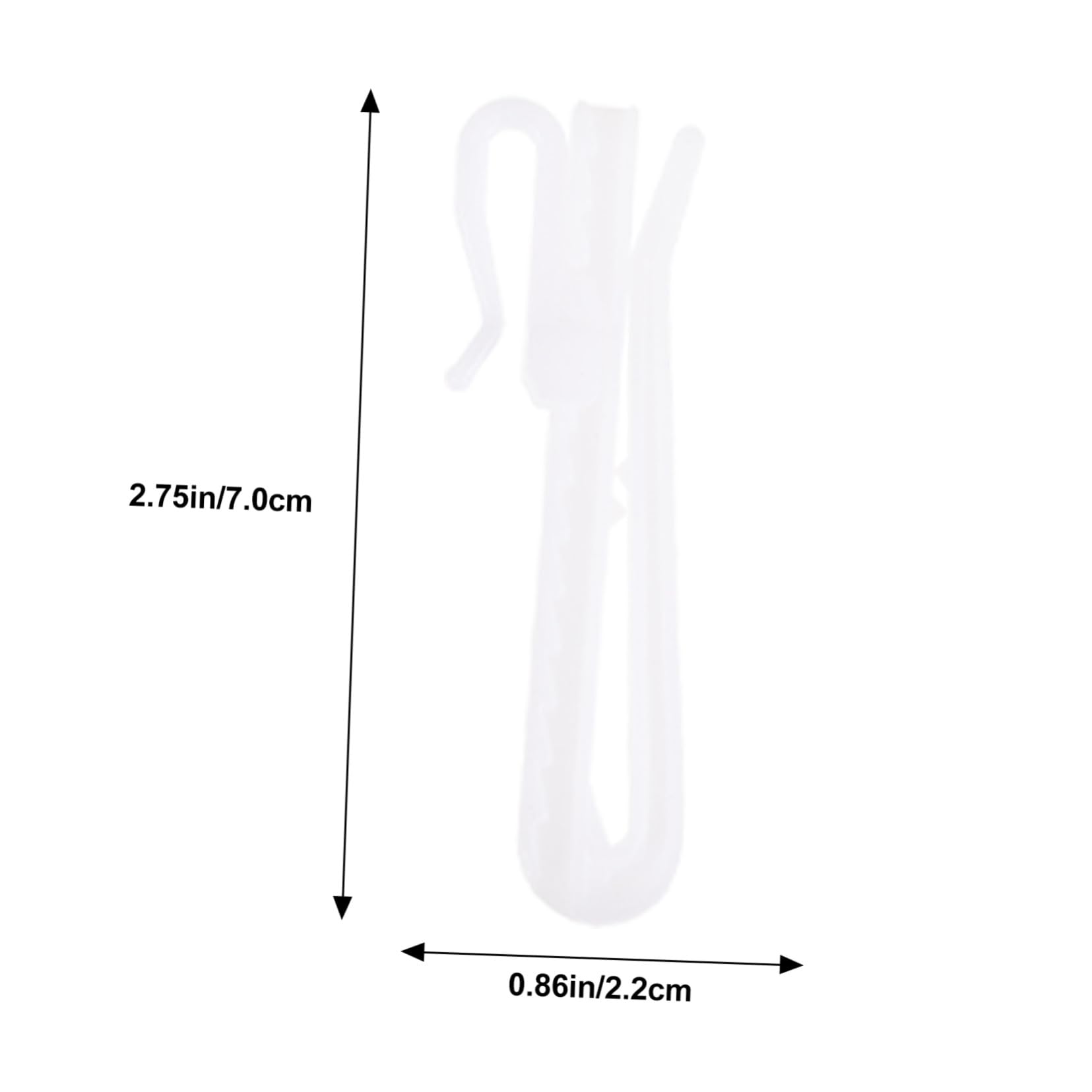 Ipetboom 100pièces Crochets De Rideaux Ajustables Plastique Crochets s Extensibles Accessoires Solides Pour Fixation Et Suspension De Rideaux Maison