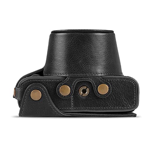 MegaGear Ever Ready Genuine Leather Camera Case Compatible with Nikon Z FC (16-50mm) (Negro) - imagen 9