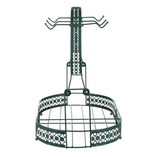 LAPYAPPE Soporte Pulido para Juego de Té y Tazas de de Hierro Diseño Europeo Clásico y Seguro para Organizar Accesorios de Cocina