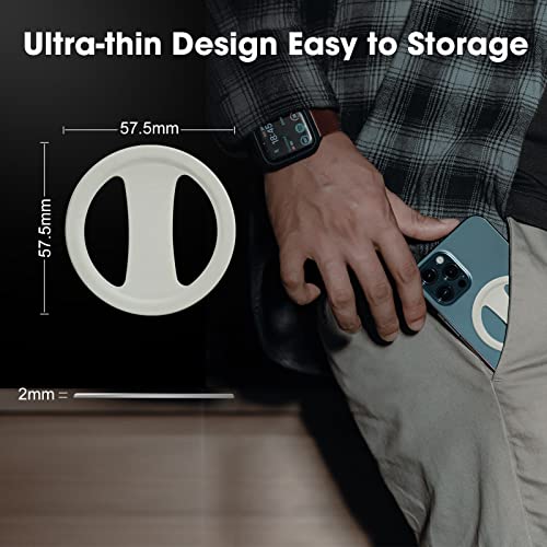 Phone Grip Elastic Silicone Phone Grip Strap 2023 Newest Cell Phone Holder For Hand Ultra-Thin Phone Strap Holder For Hand, Phone Finger Holder,Phone Ring Grip, Phone Loop With 2 Pack (Black1+Grey1) #TOP3
