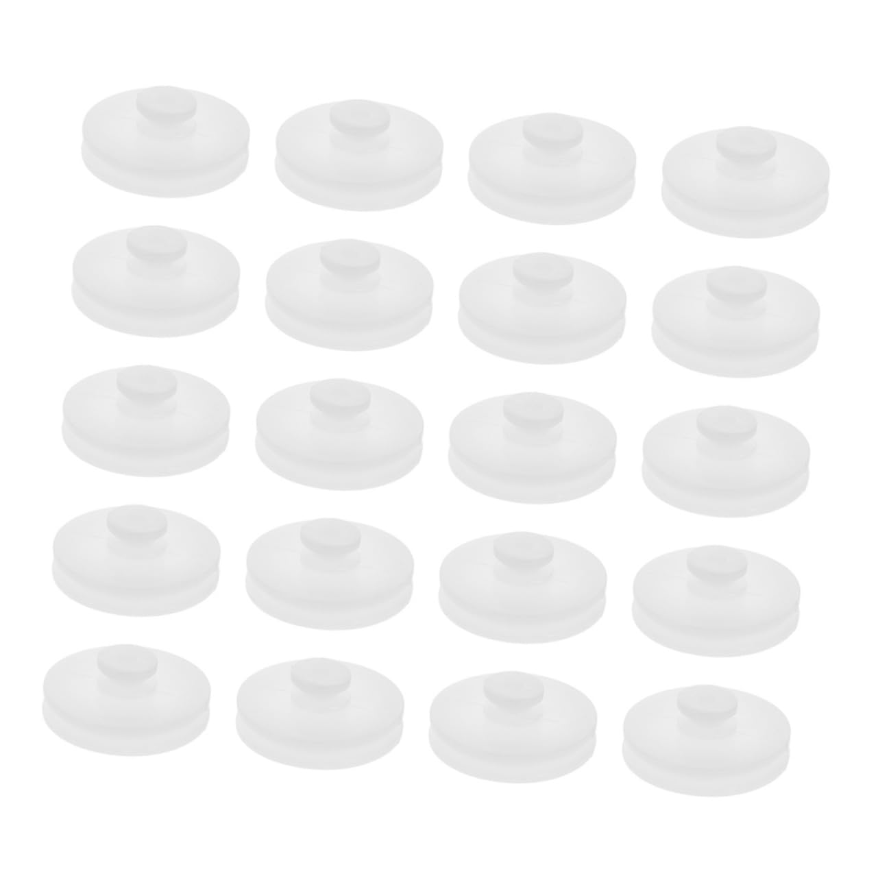 Zerodeko 40 Pcs Dual Plastic Belt Pulley Wheels Replaceable Bearing for Model Airplane DIY Projects Motor Gear Accessories for Robotics and Educational Applications