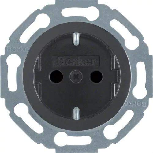 Preisvergleich Produktbild Hager MODUL 2 Steckdose SCHUKO 475501 schwarz glänzend, Black