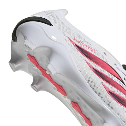 adidas Unisex Predator League Fold-Over Tongue Firm Ground Football Boots Shoes, FTWR White/Solar Turbo/core Black, 40 2/3 EU – Ansicht 4