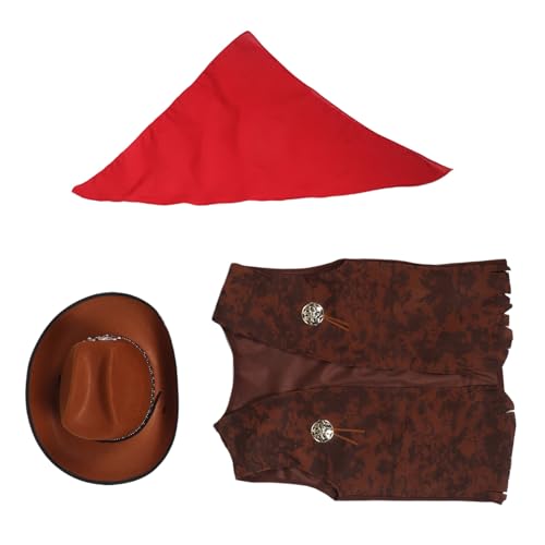 Chaleco transpirable de vaquero para ninas con sombrero estructurado talla XL