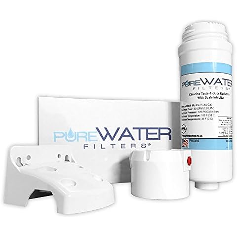 Water Filter Kit Compatible with Keurig B150, K150, B155, K155, K2500, K3000, B3000, B3000SE, K3500, K4000 (Filter, Housing Head, Mounting Bracket with Screws) by PureWater Filters Cover