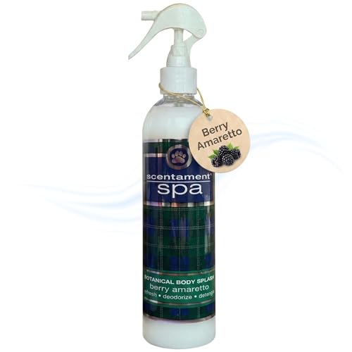 Image of Best Shot Scentament Spa Botanical Body Splash, Detangler Spray, Hypoallergenic Body Spray for Cat and Dog, Berry Amaretto, 8 Oz.