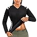 LODAY Womens Neoprene Sauna Body Shaper Suit Hot Sweat Tummy Fat Burner Workout Jacket Top Full Zip Up
