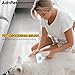 Adopet Self-Cleaning Pet Grooming Brush – Smooth Grooming Brush for Dogs and Cats, Easy Hair Removal with the Push of a Button, Gentle Shedding Remover for Small Pets, Comfortable Non-Slip Handle