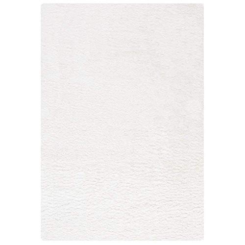 Image of Imra Carpet for Home Bedside Runner Handwoven Fluffy Shag Collection with 2 inch Thickness 2 X 6 Feet (60X180 cm) Color White