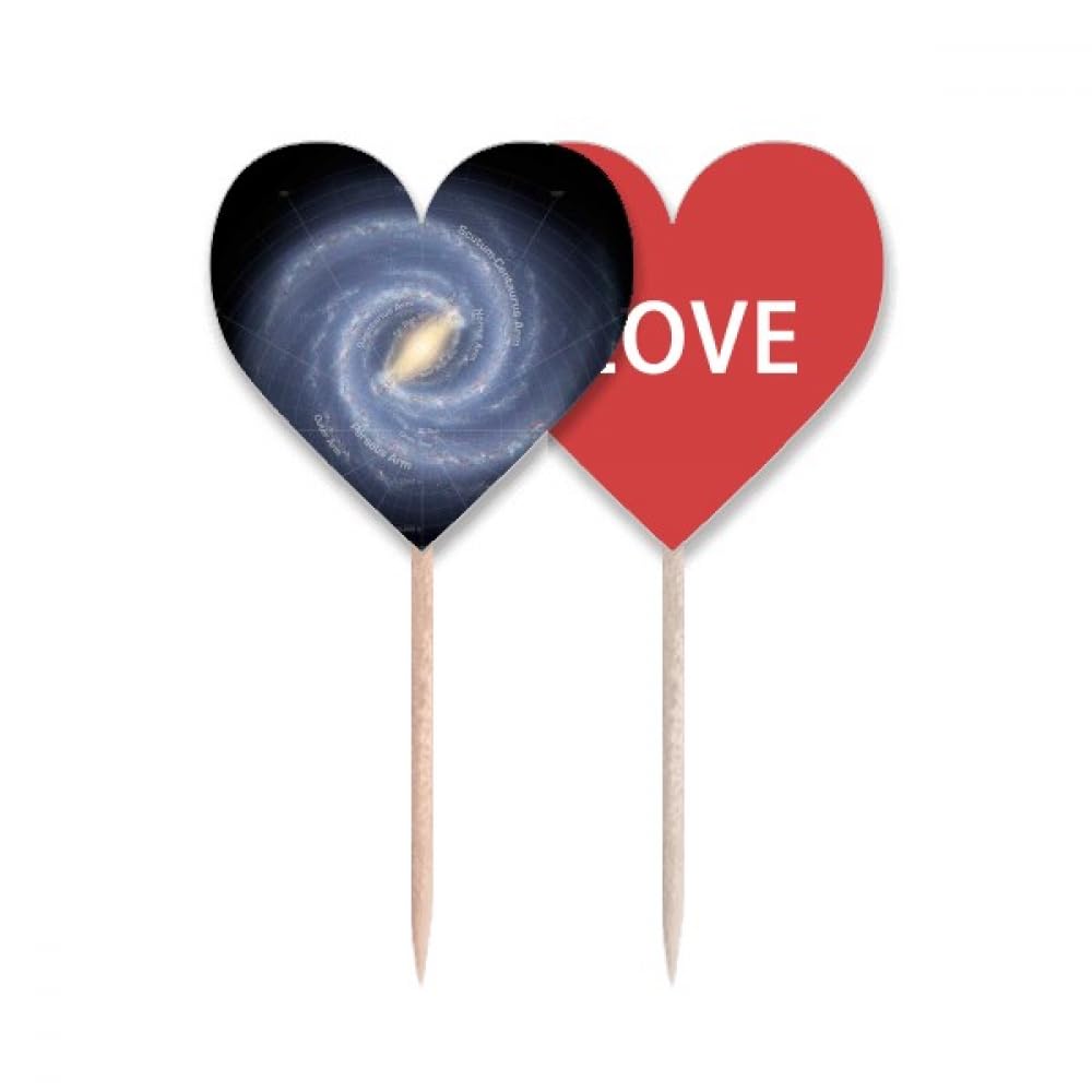 Drapeau love heart cure-dents pour réussir la décoration de vos gâteaux de fête