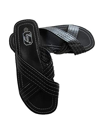 Easy USA men's criss cross sandals3