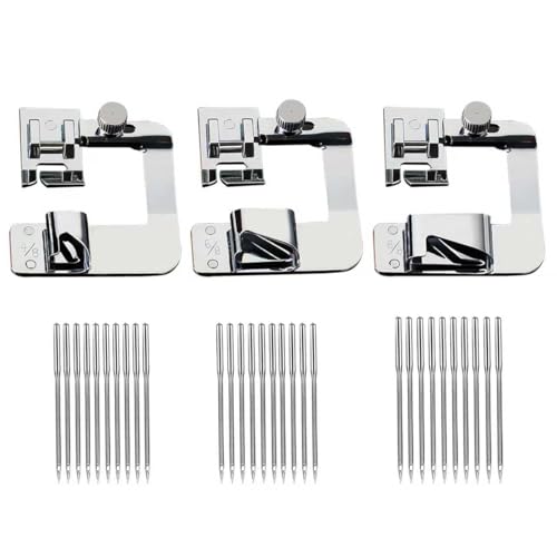 Sewing Machine Presser - Hem Sewing Foot Tool Accessories 3pcs