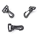 YOYOSTORE 10pc Black Plastic Swivel Rotary Rotate Snap Hook Buckle Carabiners Rings Barrel Loop Webbing Strap Luggage Bag