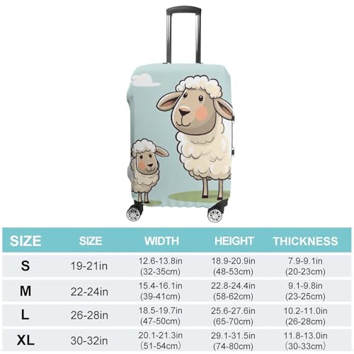 Housse de bagage élastique blanche lavable pour valise de taille XL