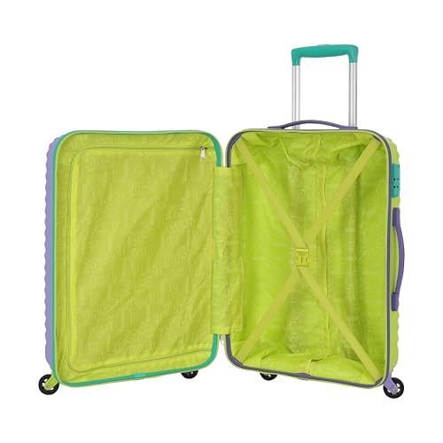 Image of American Tourister Splash SP 66 cm Check-in Polypropylene (PP) Hard 8 Wheels Spinner Kid Luggage /Suitcase /Trolley Bag for Travel (Violet Tulip)