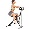 Niceday Hydraulic Squat Machine Exercise Equipment with LCD Monitor, Row & Ride Machine with 220 LBS Weight Capacity
