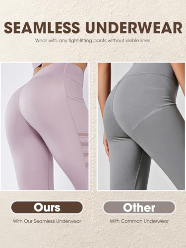 Image of AIVEITE Women's Seamless Underwear No Show Bikini Panties Cheeky Low Rise Breathable Silky Invisible Briefs 6 Pack