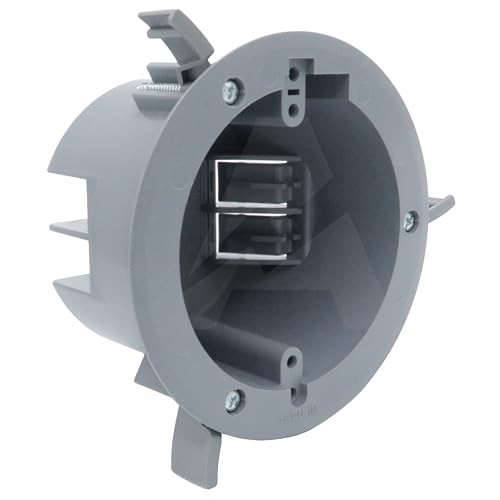 Boîte électrique ronde en PVC pour remodelage cloison et plafond existant