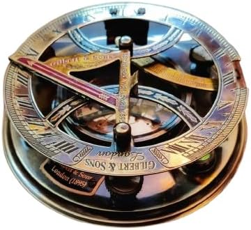 Brass Compass Engraved Compass Sundial Keepsake Gift for Men for Husband Gift to My Son