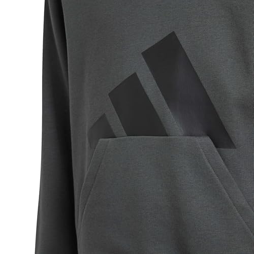 Sweat-shirt Essentials adidas avec grand logo imprimé noir pour junior - 4