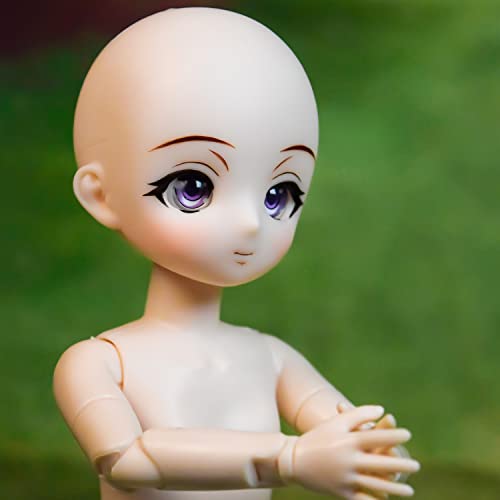 Proudoll 1/6 BJD Annie Doll 12" - 30cm Ball Jointed 18 Move Joints, Handmade Makeup PVC DIY Body, Customizable Action Figure - Image 4