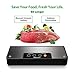 Vacuum Sealer Blusmart 80Kpa Stainless Steel Food Sealer Machine Air Sealing Systemfor Food Saver Storage with Dry and Moist Modes Starter Kit with Holder, Roll/Bags & Hose