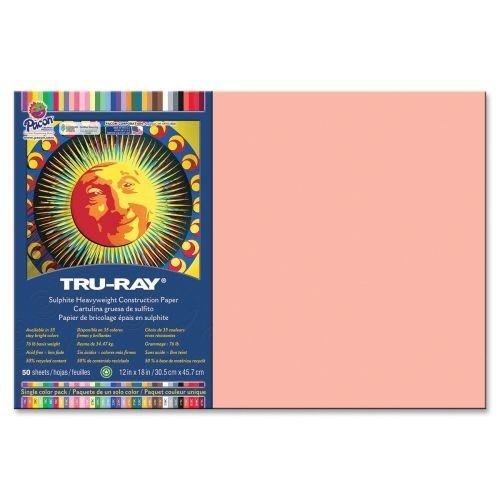 Papier construction saumon TRU RAY 12X18 pouces pour loisirs créatifs