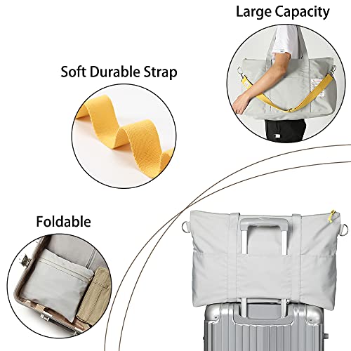 Weekender Bags For Women, Scandihome Travel Duffel Bags With Trolly Sleeve, Shoulder Carry On Overnight Bag Foldable Gym Bag Crossbody Bag With Adjustable Strap For Travelling, Sports, Hospital #TOP4