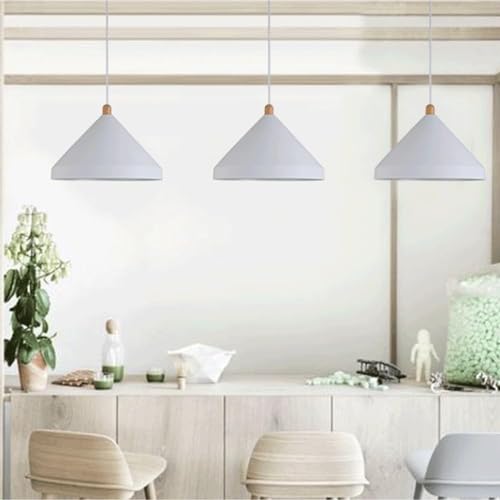 Lustre suspension simple éclairage ciblé E27 abat-jour en métal