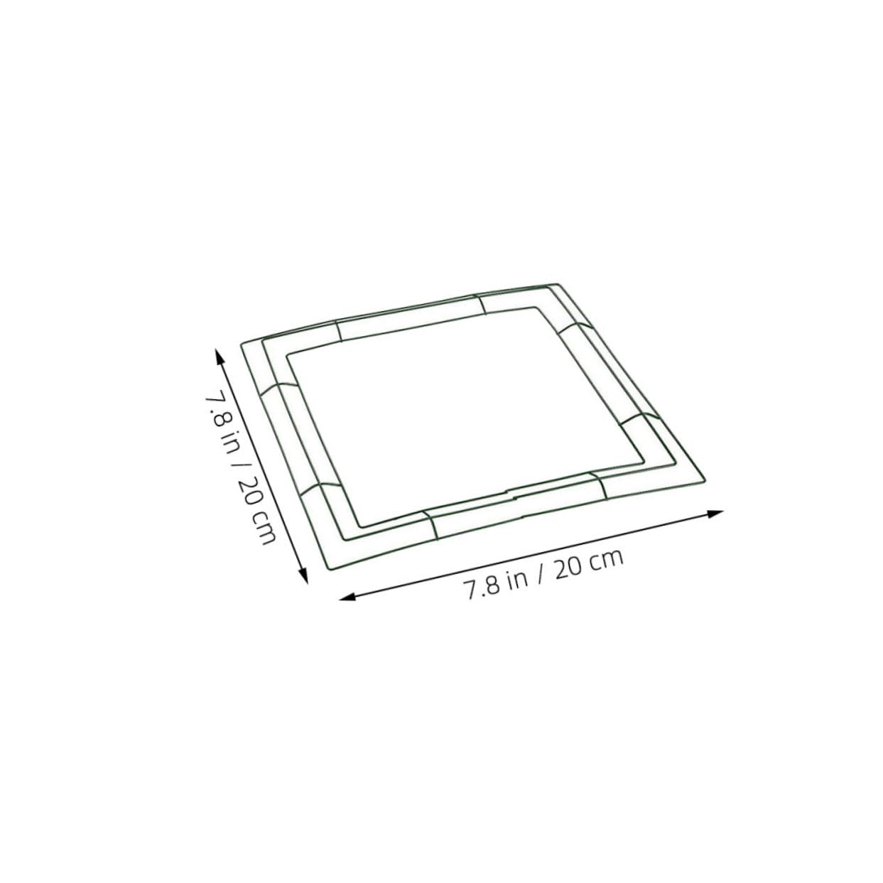 Ciieeo Floral Hoop Wreath Frame Square Iron Wreath Ideal for Holiday Wedding Party Decorations