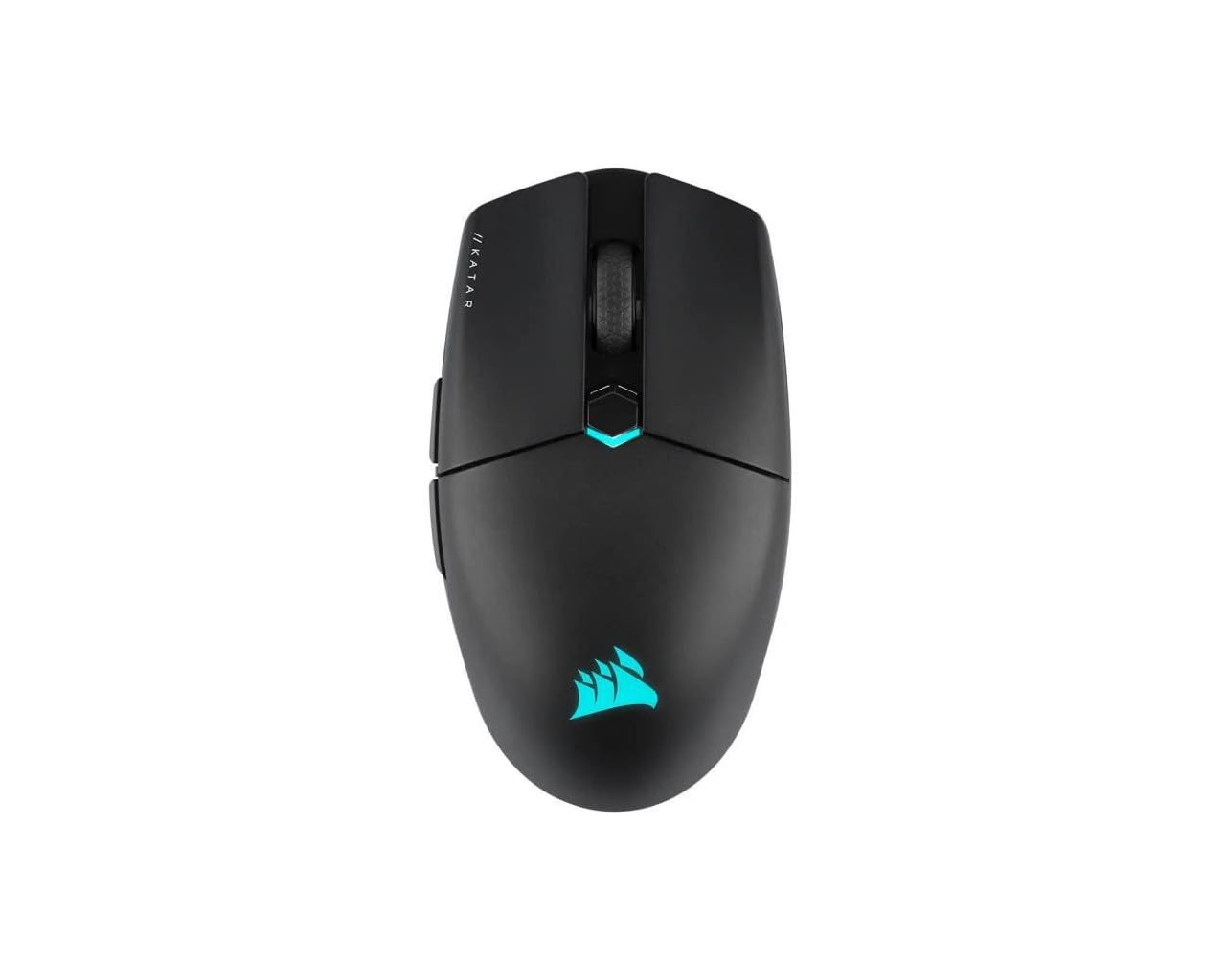 Corsair KATAR Elite bezprzewodowa ultralekka mysz do gier FPS - 26 000 DPI - Symetryczny kształt - Bateria do 110 godzin - kompatybilna z iCUE - PC, PS5, PS4, Xbox - czarna