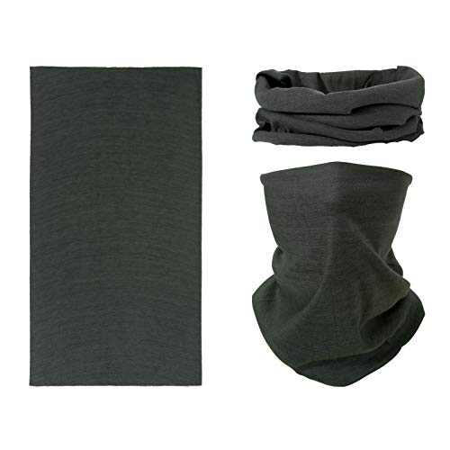 Smehcf Headband Bandana Balaclava Half Face Mask Shield Head Hair Scarf Neck Gaiter Hat Multipurpose For Women Men Breathable Reusable Washable Army Green 4Pcs #TOP3