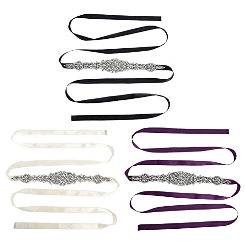 Buachois Cintura da Sposa con Strass,Cintura da