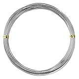 10 m auf einer Rolle Ideen mit Herz Schmuckdraht  Basteldraht  Aluminiumdraht  dünn  1 mm breit  10 m lang (Silber)