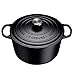 Produktbild Le Creuset 21195240000430 Bräter Signature rund hoch 24 cm Schwarz, Gusseisen