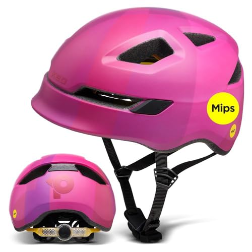 KED Pop Child's Bicycle Helmet with K-FIT Grid Lock, Integrated LED Rear Light, MIPS, In-Mould