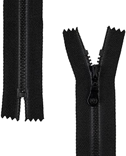 Niedzielny zamek błyskawiczny, 2 sztuki, długość szyny 20 cm, ciemnoniebieski, 3 rozmiary zamków błyskawicznych, szerokość szyny 4,5 mm, szerokość paska 30 mm, zapasowy zamek błyskawiczny z tworzywa