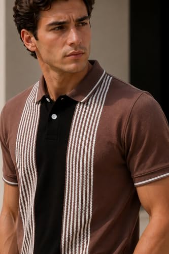Image of GODFREY Half Cotton Polo T Shirt for Man with Pocket - Regular Fit Mens Collar Tshirt